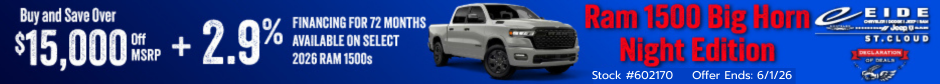2026 Ram 1500 Lease Special